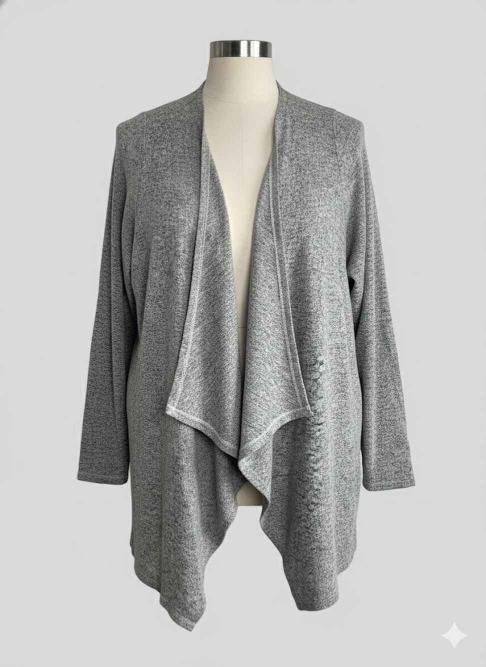 TORRID Cardigan Women's Size 0 or L Plus SIZE L Soft Open Front Gray